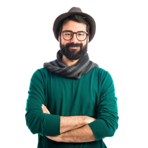 bohemian-man-with-his-arms-crossed