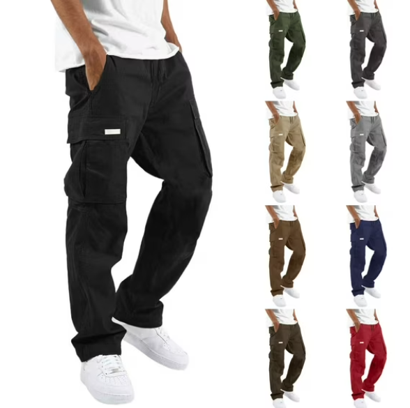 Men’s Multi-Pocket Cargo Pants (Multiple Colors)