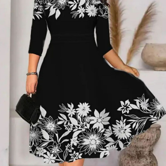 Elegant Floral Party & Casual Dress for Women