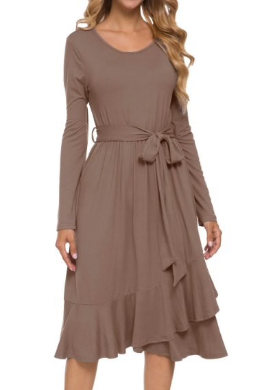 Stylish Casual Midi Dress for Women